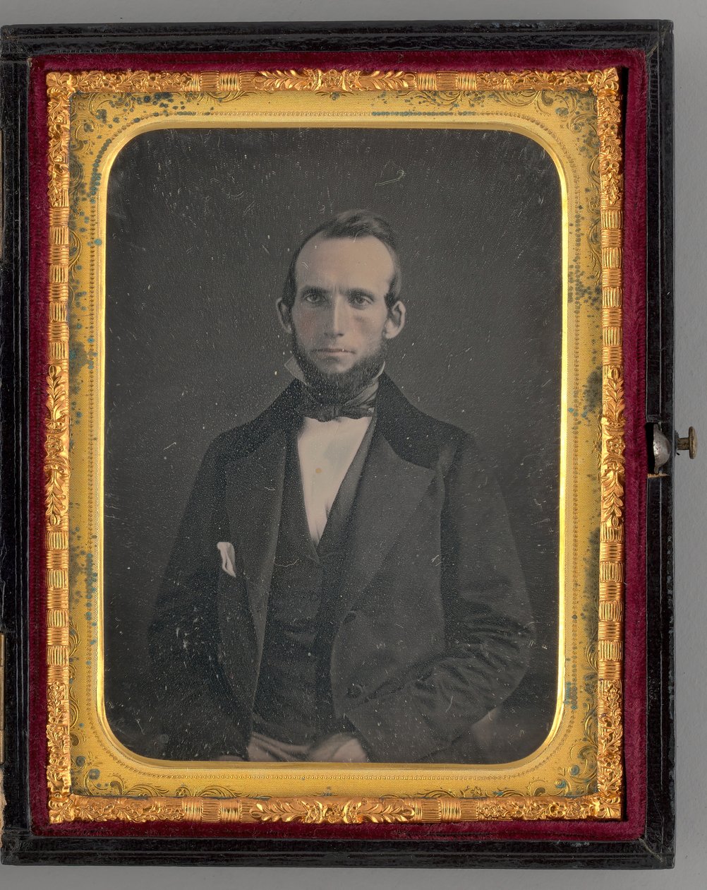 Névtelen ülő férfi portréja, 1862. alkotó: Mathew Brady