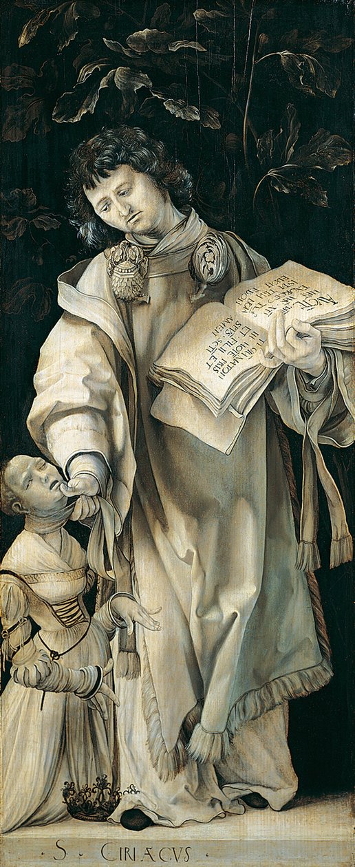Szent Lőrinc, Szent Cyriacus alkotó: Mathias Gothart Nithart