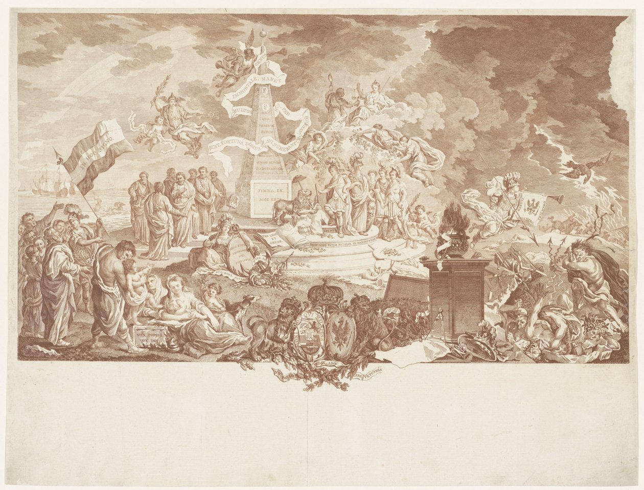 Allegória az igazi hazaszeretetről, 1788 alkotó: Mathias de Sallieth