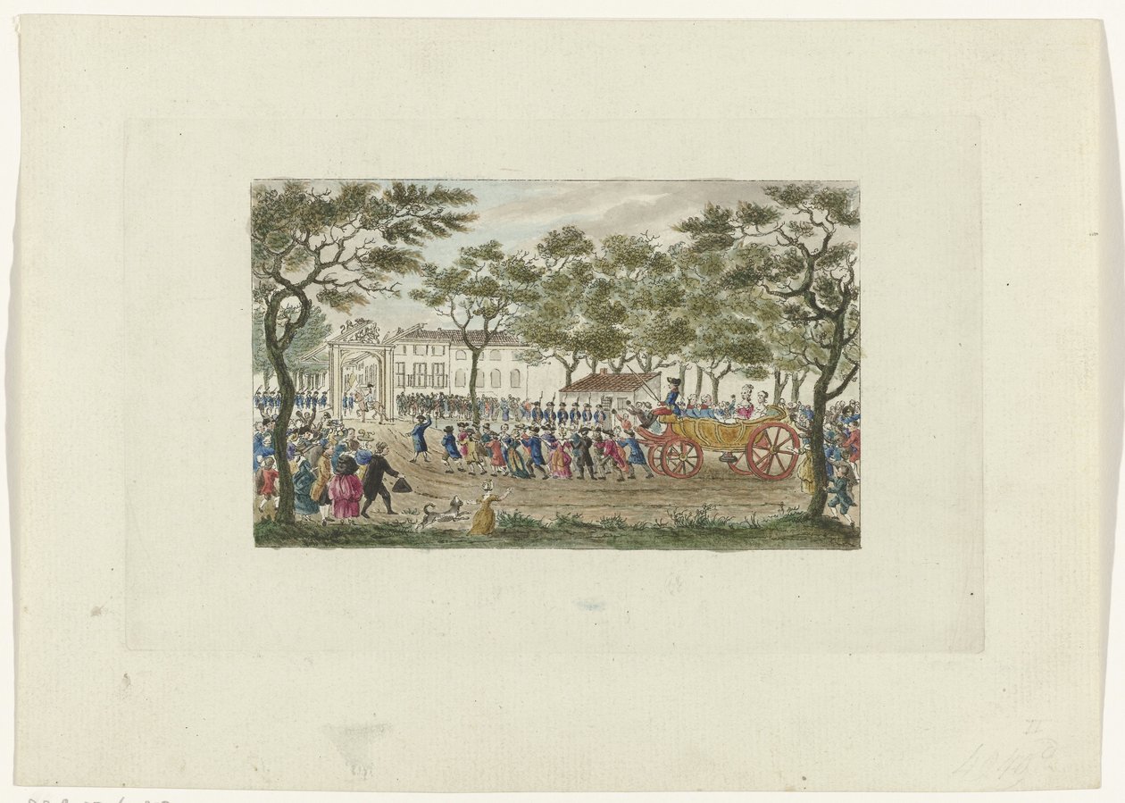 A narancssárga hercegnő és a gyerekek előzése, 1787 alkotó: Mathias de Sallieth