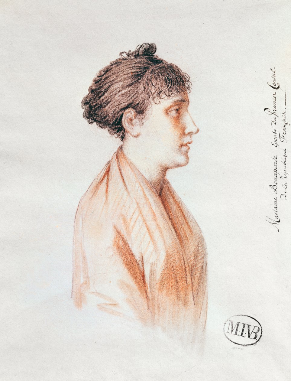 Madame Bonaparte (1763-1814), tanulmány „Bonaparte, első konzul Antwerpenbe való belépése 1803. július 18-án” (Versailles) 1803-07 (vörös kréta papíron) alkotó: Mathieu Ignace van Bree