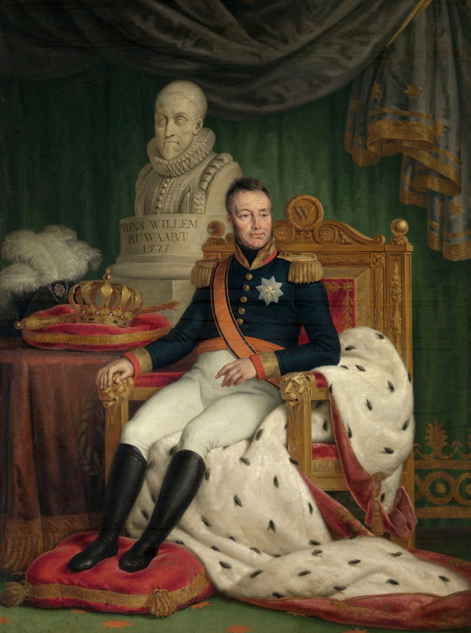 I. Willem király (olaj, vászon) alkotó: Mathieu Ignace van Bree