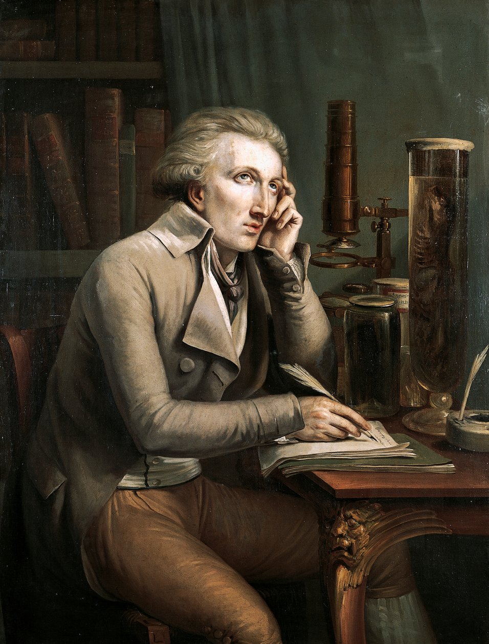 Georges Leopold Cuvier portréja (Montbeliard alkotó: Mathieu Ignace van Bree