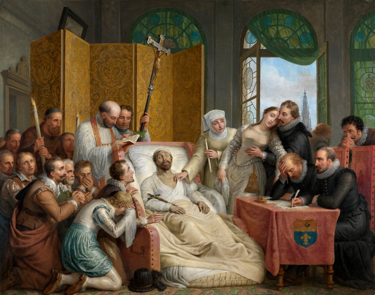 Peter Paul Rubens halála alkotó: Mathieu Ignace van Bree