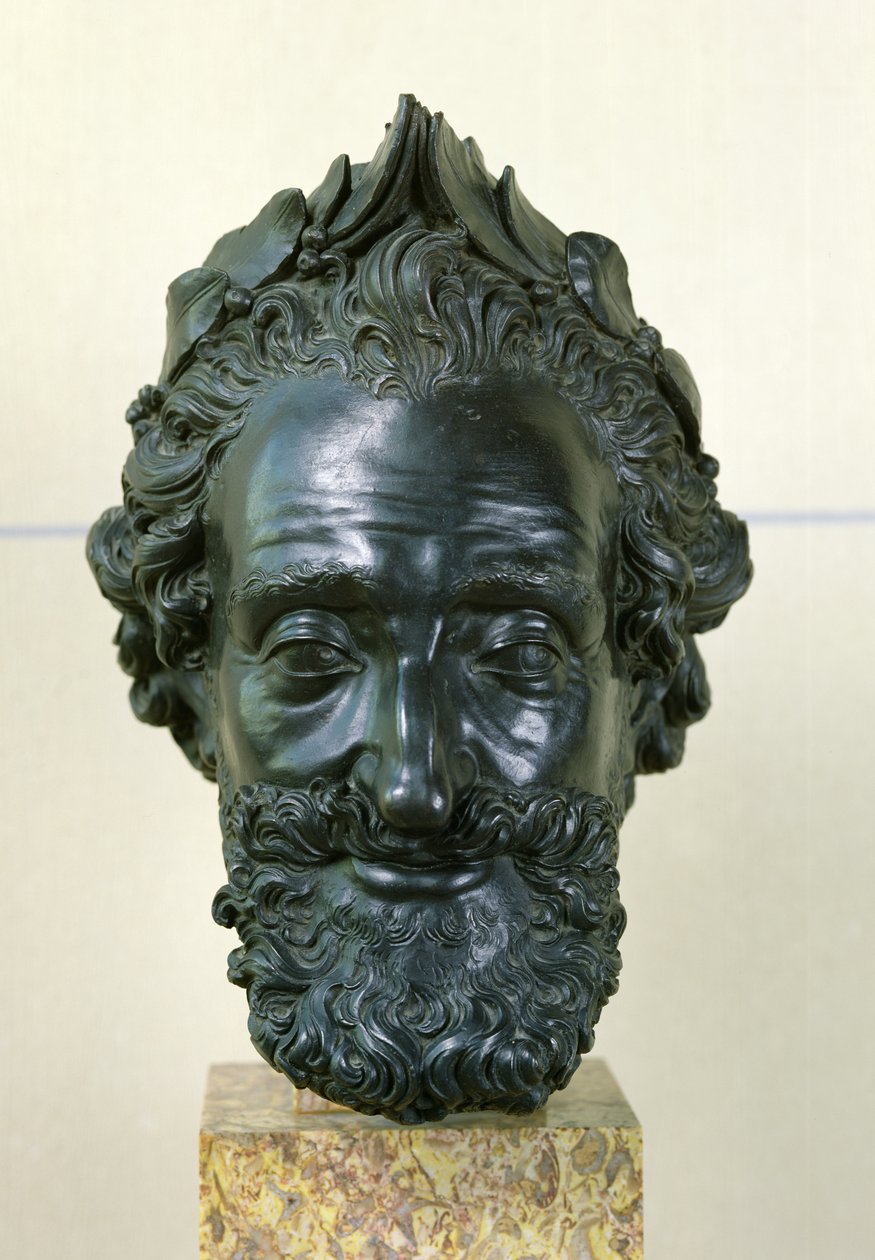 IV. Henrik (1553-1610) feje 1599 után (bronz) alkotó: Mathieu Jacquet