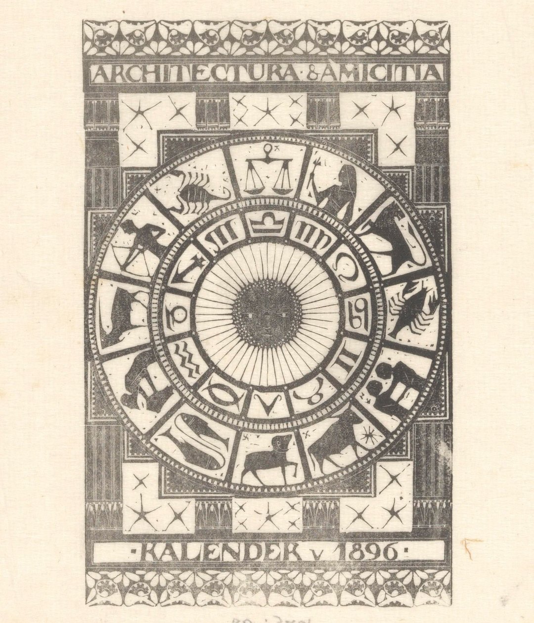 Borítónaptár 1896 alkotó: Mathieu Lauweriks
