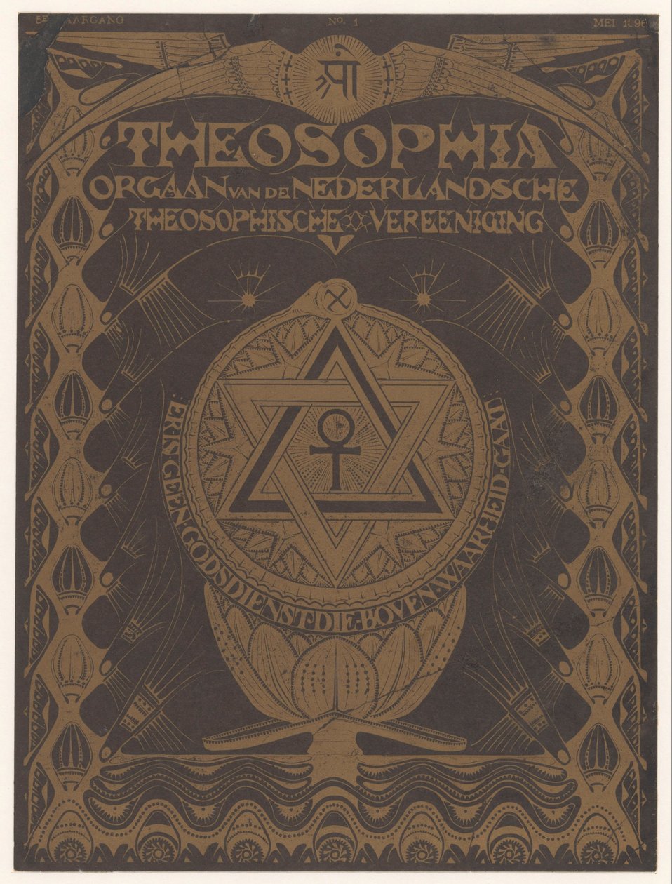 Címlap magazin Theosophia alkotó: Mathieu Lauweriks