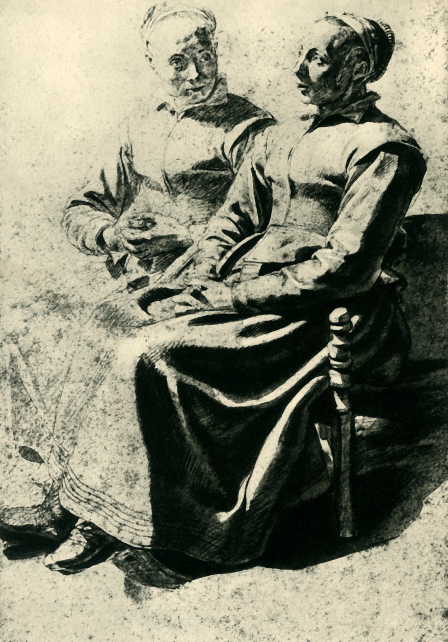 Két parasztasszony, 17. század közepe, 1943. alkotó: Mathieu Le Nain