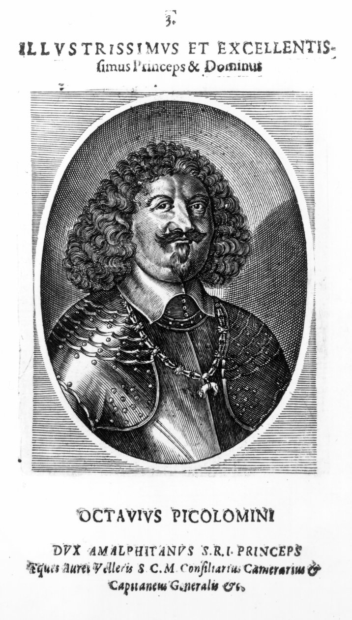 Octavio Piccolomini herceg, Amalfi hercege egy 1649-es portré után alkotó: Mattaus the Younger Merian