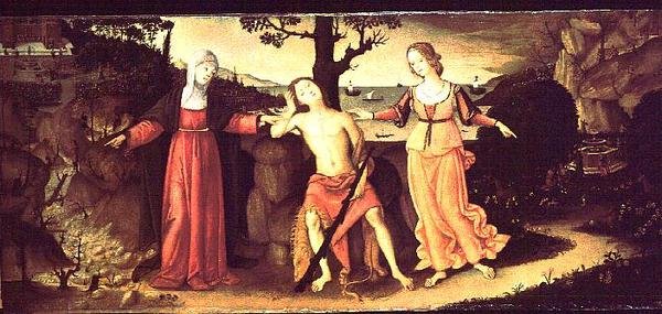 Herkules a válaszúton alkotó: Matteo di Giuliano di Lorenzo Balducci
