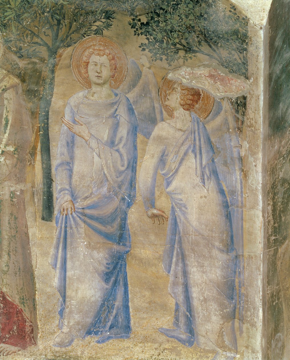 Angyalok a Szent Jean-kápolnából, 1347 alkotó: Matteo Giovanetti