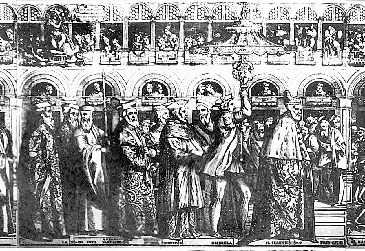 Dogal körmenet, 1555-60 körüli fametszet 188401 alkotó: Matteo Pagani