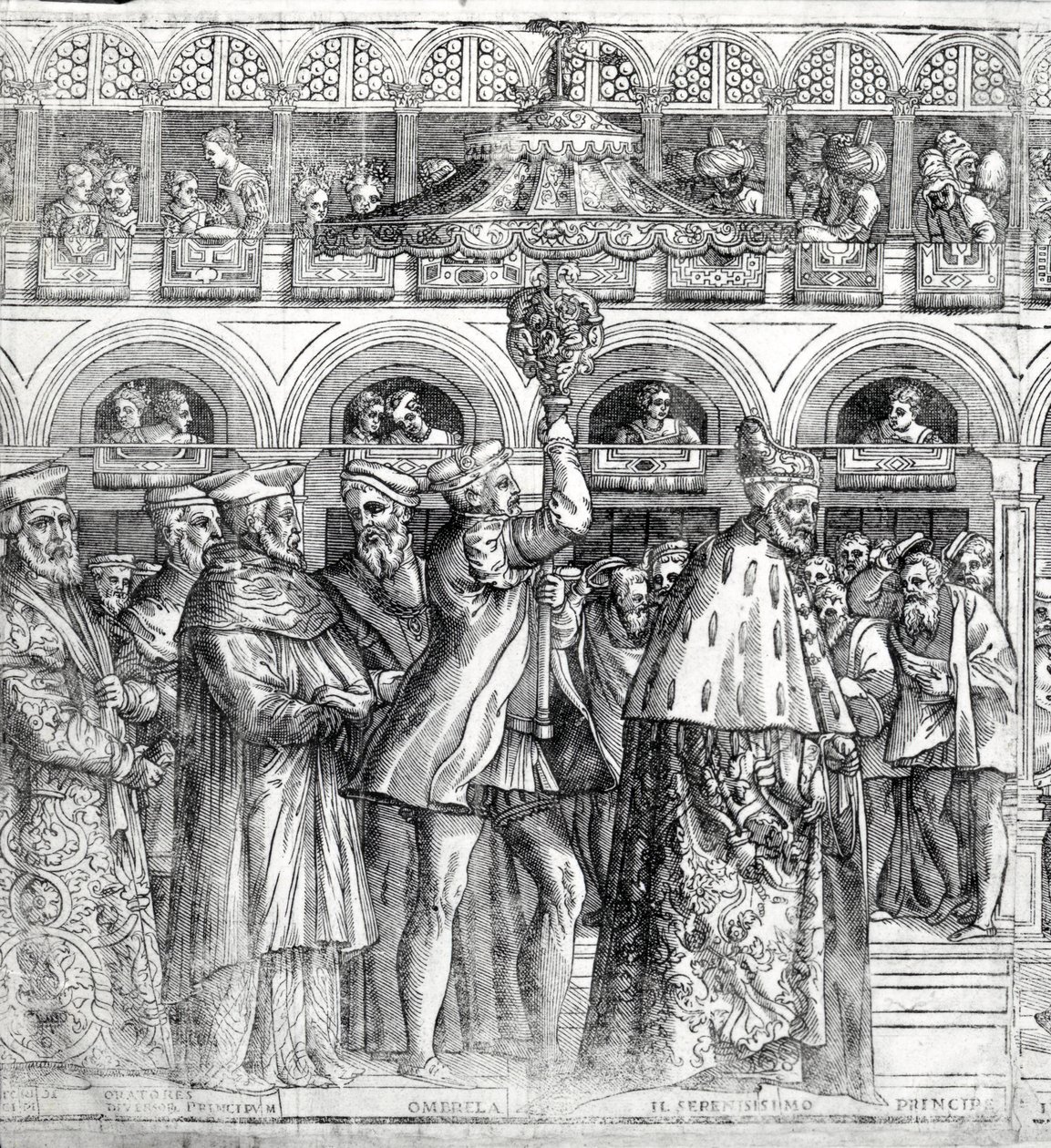 Dogal körmenet, 1555-60 körüli 476245 fametszetrészlet alkotó: Matteo Pagani