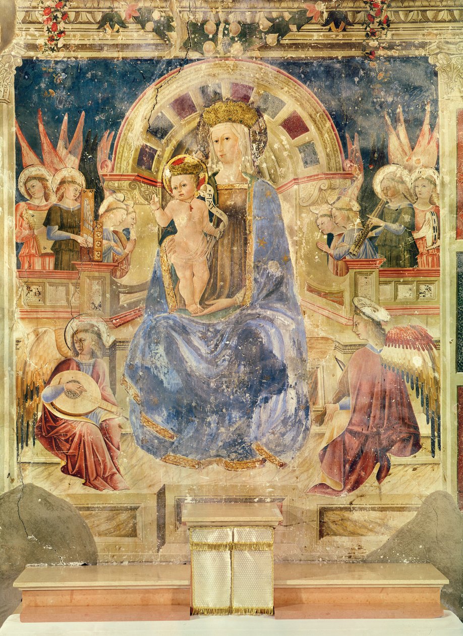 Szűz dicsőségben angyalok és szentek között, 1468 alkotó: Matteo da Gualdo