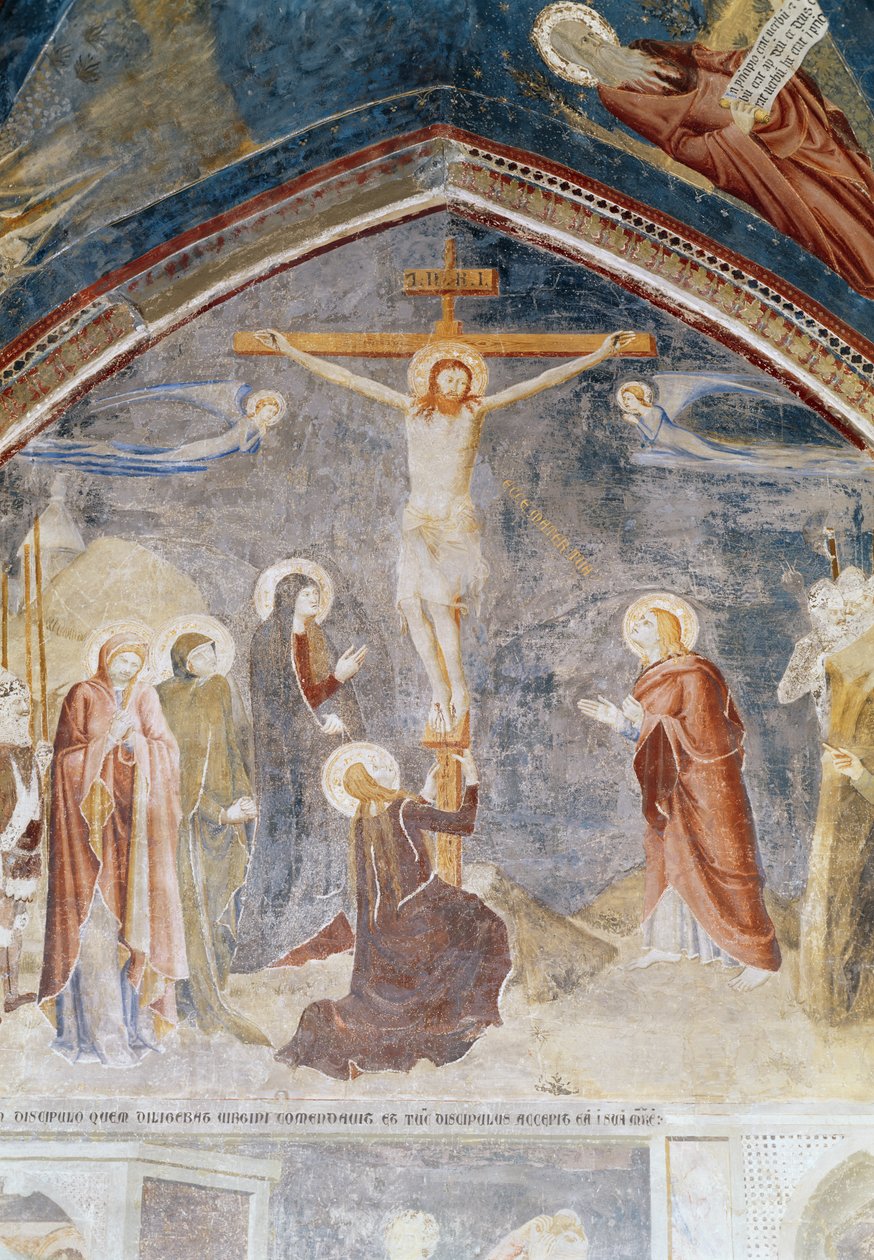 A keresztrefeszítés, részlet középről, a Szent János-kápolnából, 1347 alkotó: Matteo di Giovanetto da Viterbo
