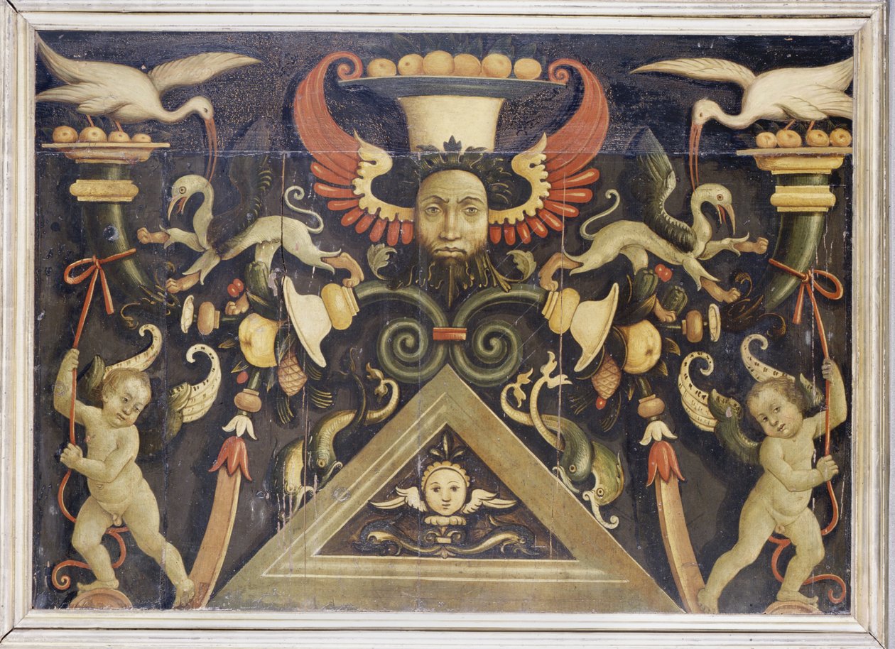 Groteszkek, 1510-1515 körül (tempera fenyőfán) alkotó: Matteo di Giuliano di Lorenzo Balducci