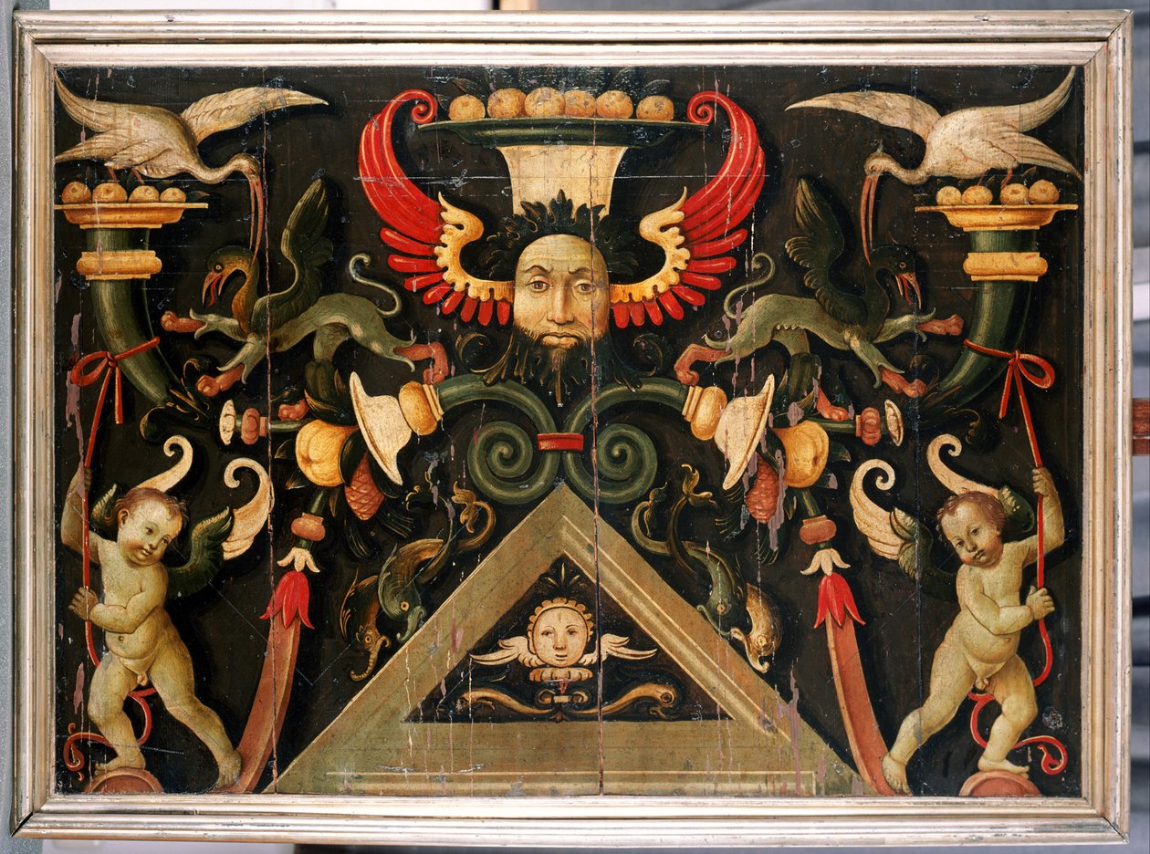 Groteszkek, 1510-1515 körül (tempera fenyőfán) alkotó: Matteo di Giuliano di Lorenzo Balducci