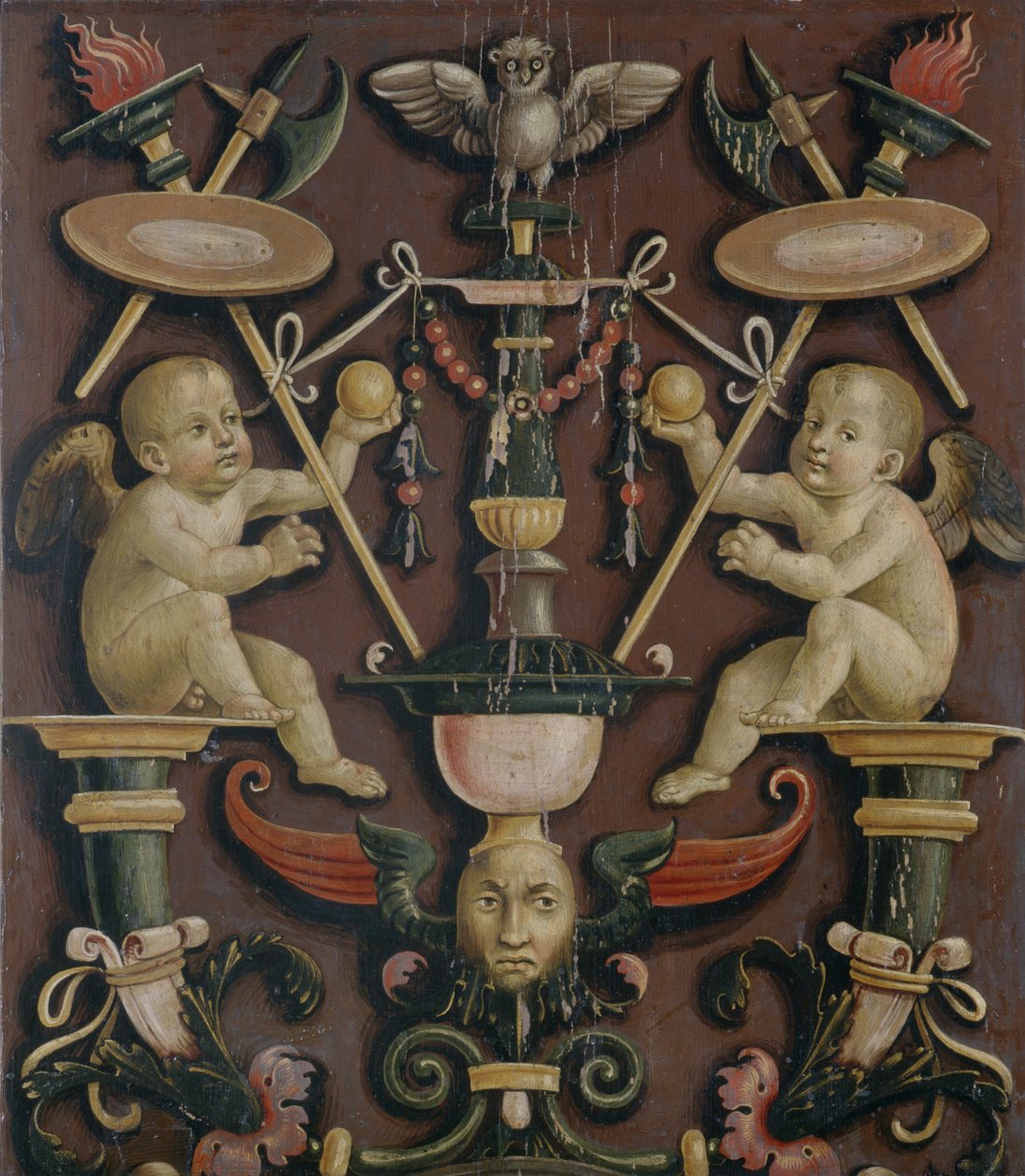 Motívum puttival (tempera puhafán) alkotó: Matteo di Giuliano di Lorenzo Balducci
