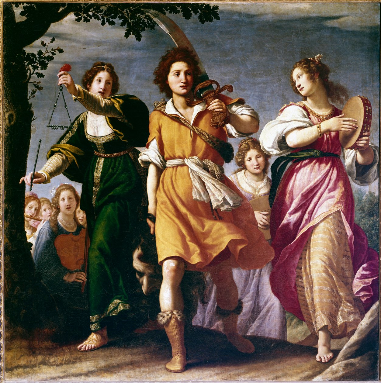 Dávid diadala (olaj, vászon alkotó: Matteo Rosselli