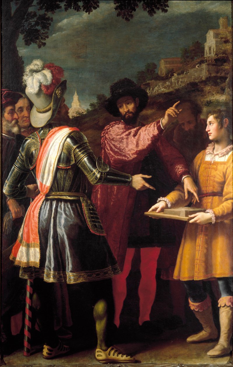 Michelangelo Buonarroti festő, szobrász és építész Michelangelónak (Michelangelo vagy Michelangelo) alkotó: Matteo Rosselli