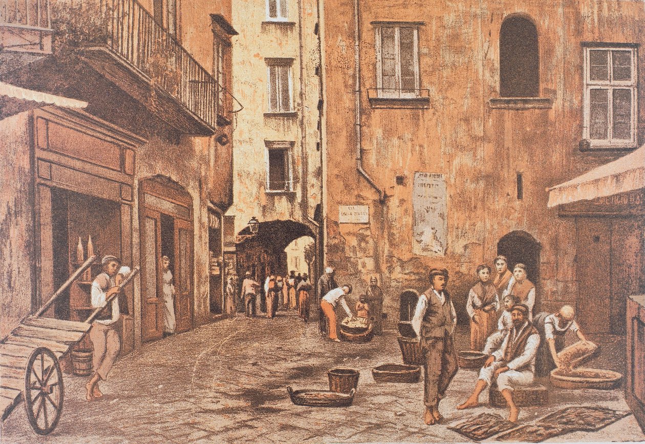Olaszország, Nápoly, Piazzetta di Porto, Matteo Zampella alkotó: Matteo Zampella