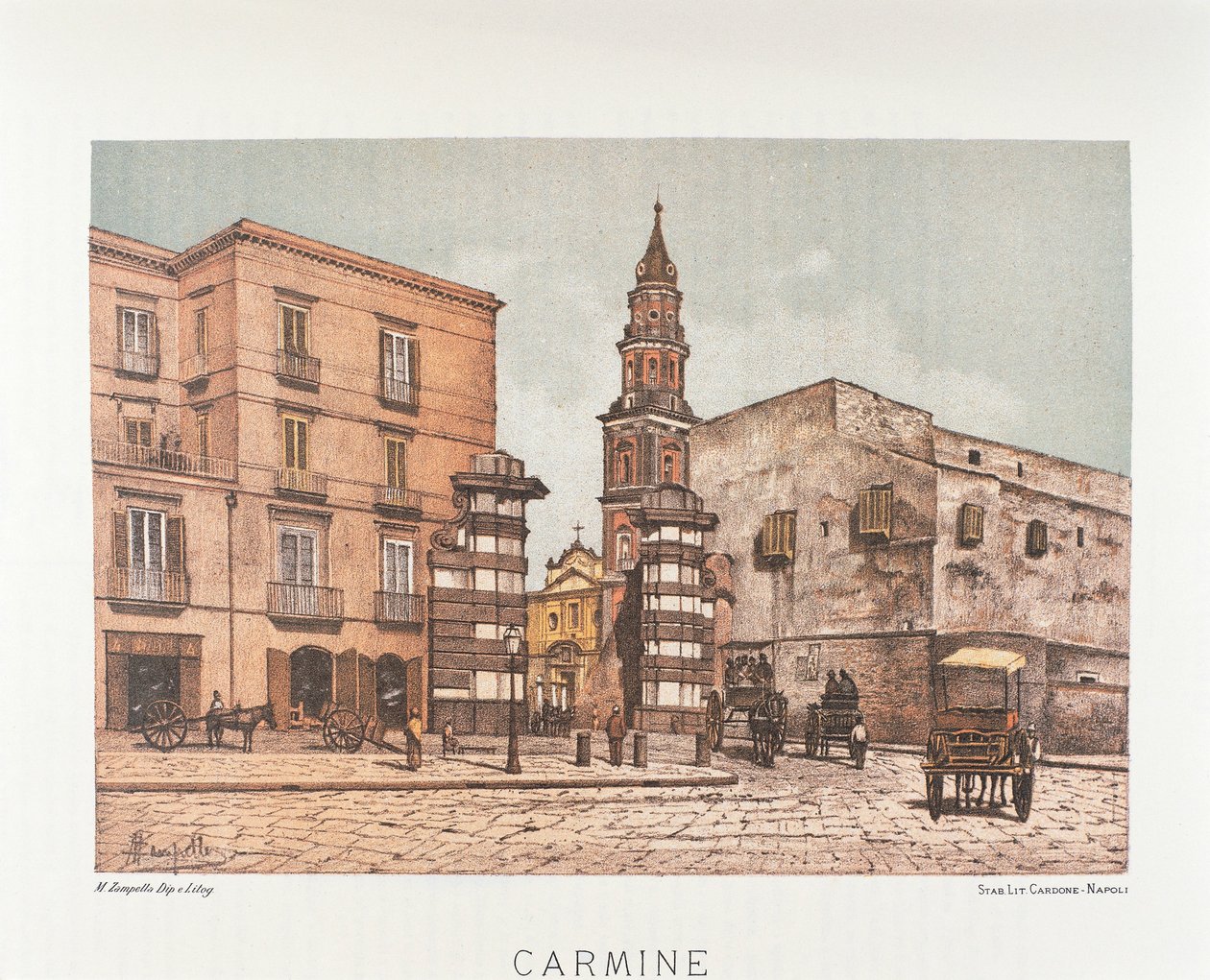 Olaszország, Nápoly, Santa Maria del Carmine alkotó: Matteo Zampella