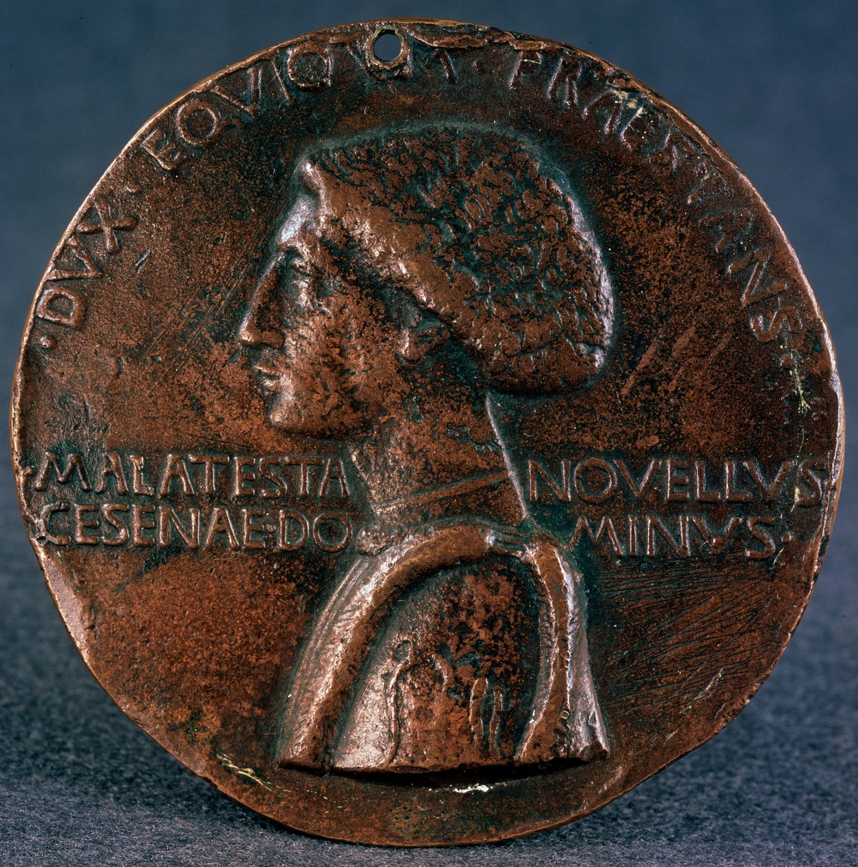 Érem Sigismondo Pandolfo Malatesta dicsőségére Előlap, 1446. alkotó: Matteo di Andrea de Pasti