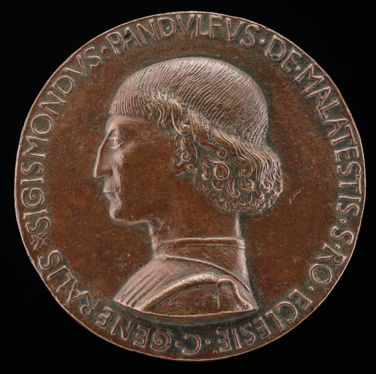 Sigismondo Pandolfo Malatesta, 1417-1468, Rimini és Fano ura [előlap], 1446. alkotó: Matteo di Andrea de Pasti