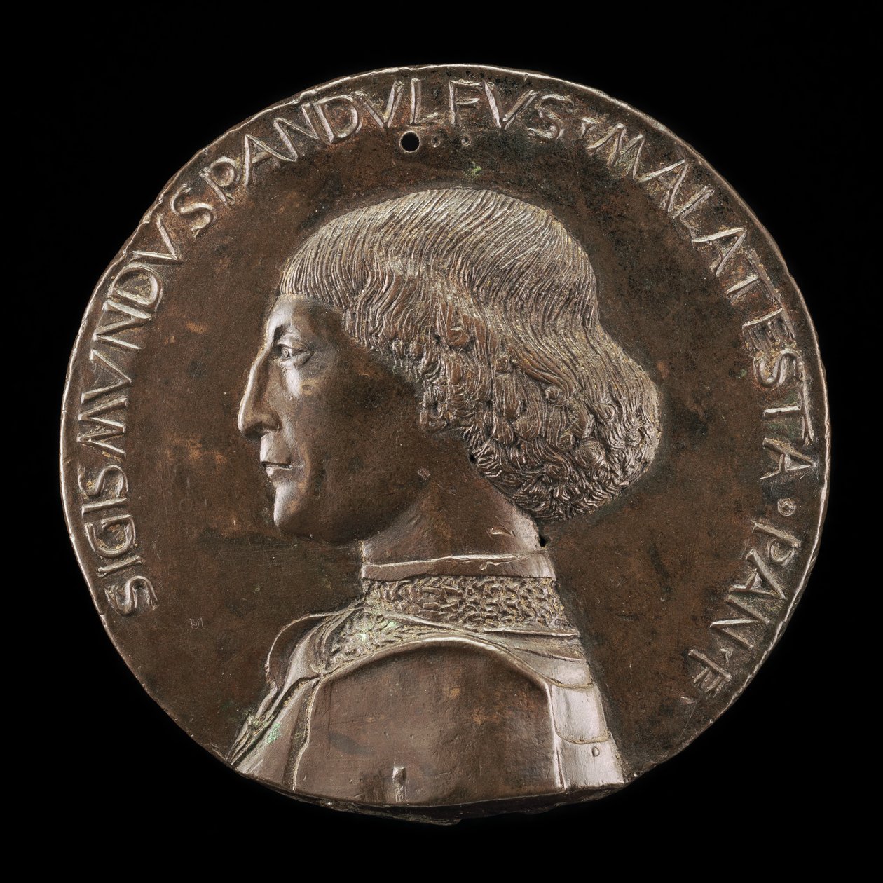 Sigismondo Pandolfo Malatesta, 1417-1468, Rimini és Fano ura [előlap], 1446. alkotó: Matteo di Andrea de Pasti