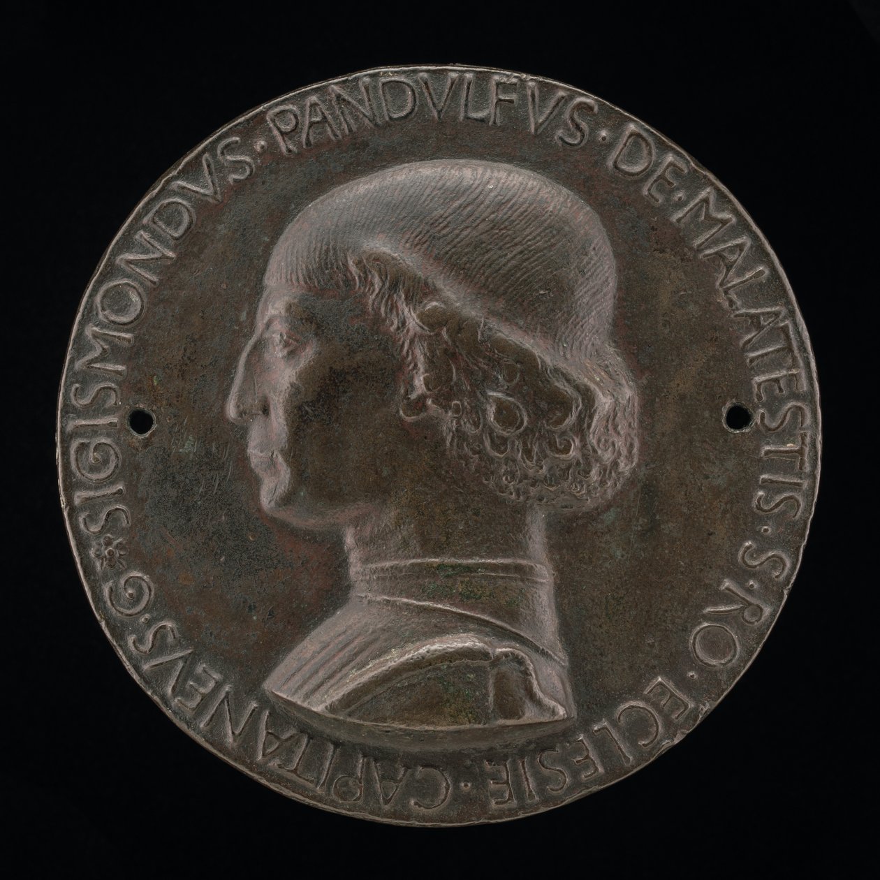 Sigismondo Pandolfo Malatesta, 1417-1468, Rimini és Fano ura [előlap], 1446. alkotó: Matteo di Andrea de Pasti