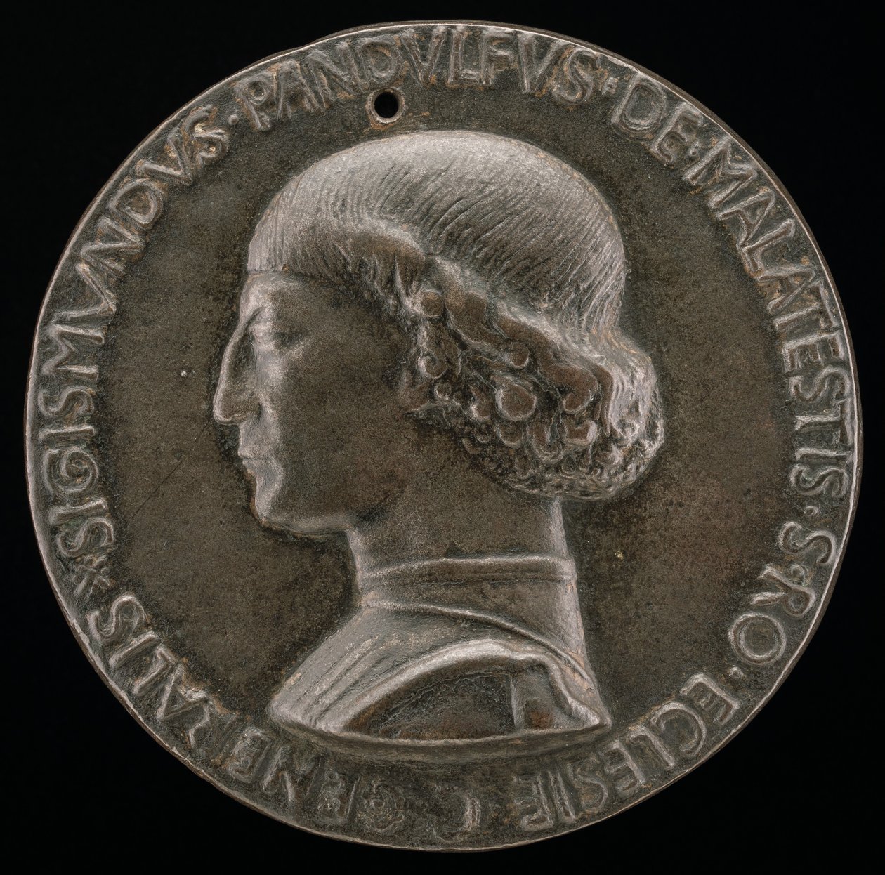 Sigismondo Pandolfo Malatesta, 1417-1468, Rimini és Fano ura [előlap], 1446. alkotó: Matteo di Andrea de Pasti