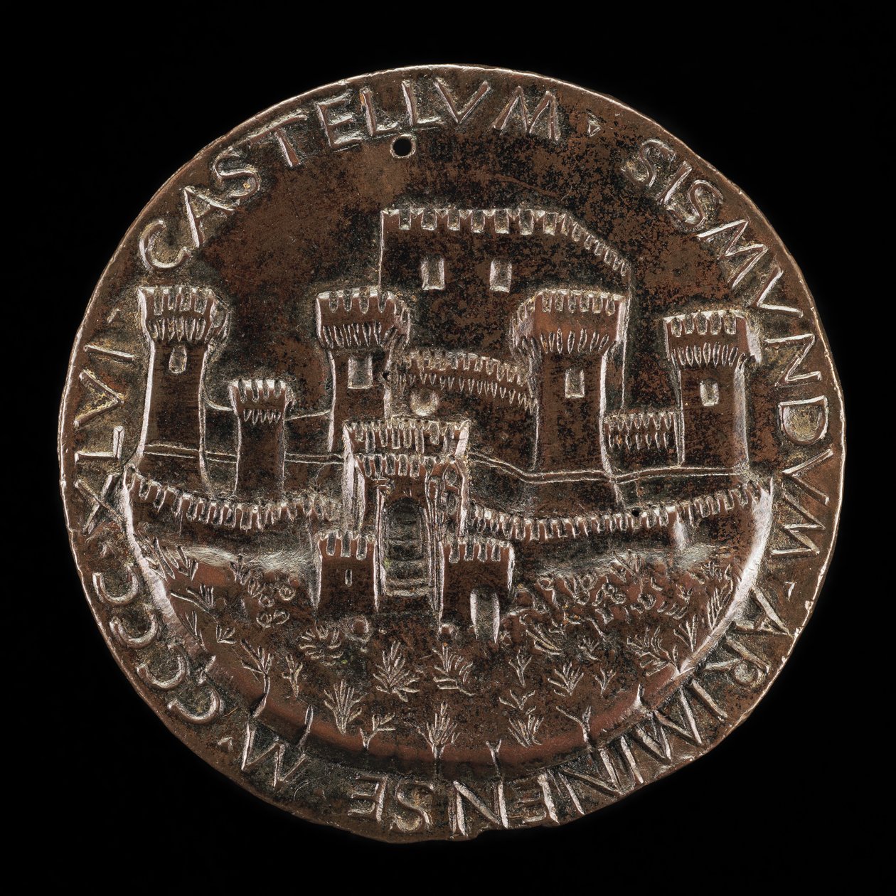Rimini vára [fordítva], 1446. alkotó: Matteo di Andrea de Pasti