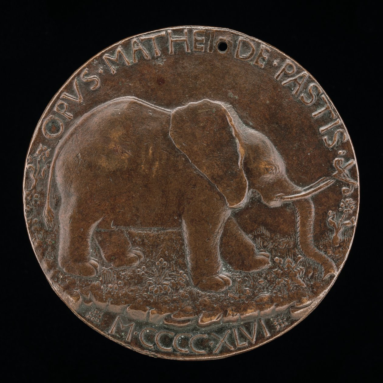 A Malatesta elefánt a réten [fordítva], 1446. alkotó: Matteo di Andrea de Pasti