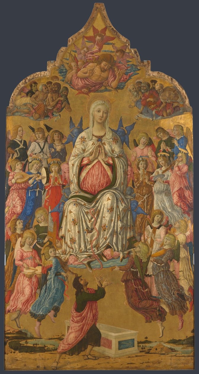 Szűz mennybemenetele, 1474 alkotó: Matteo di Giovanni