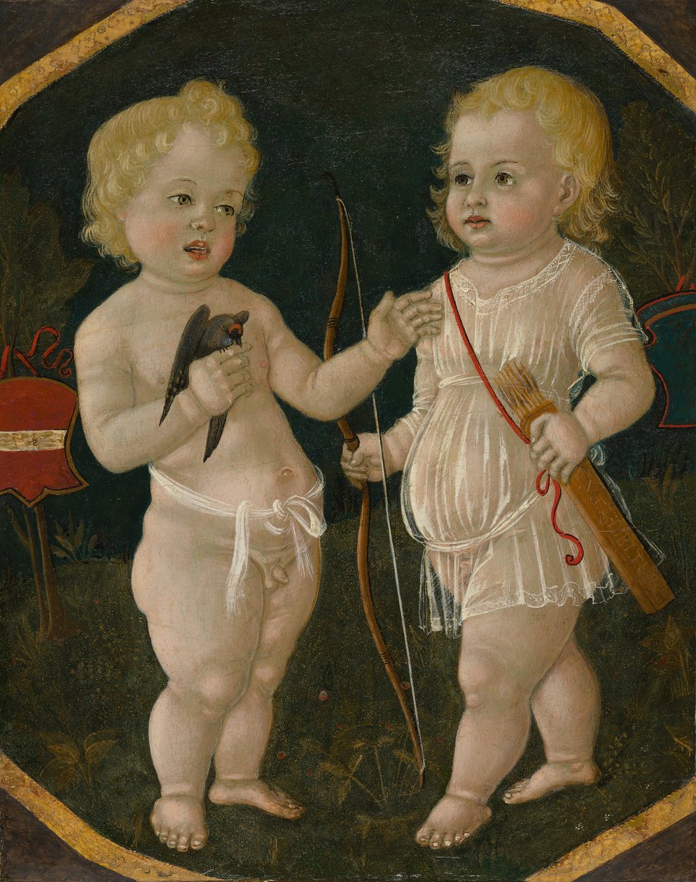 Két putti, 14901510. alkotó: Matteo di Giovanni