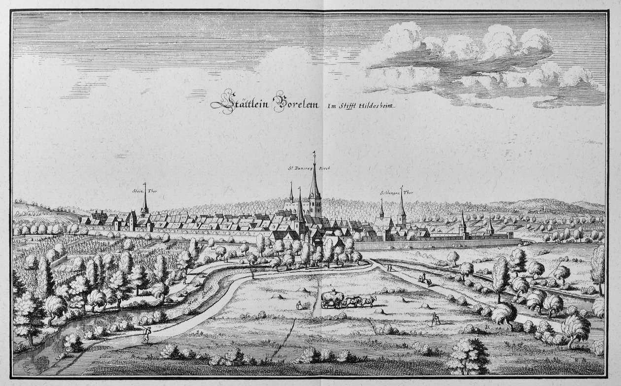 Bockenem, Alsó-Szászország, Németország alkotó: Matthaus Merian