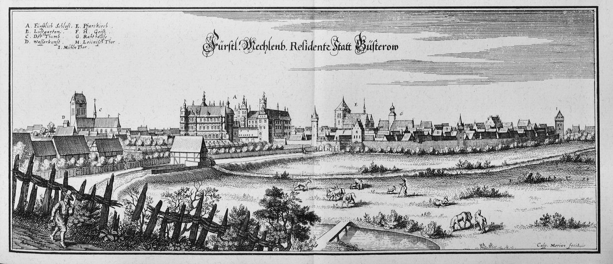 Büsterow alkotó: Matthaus Merian