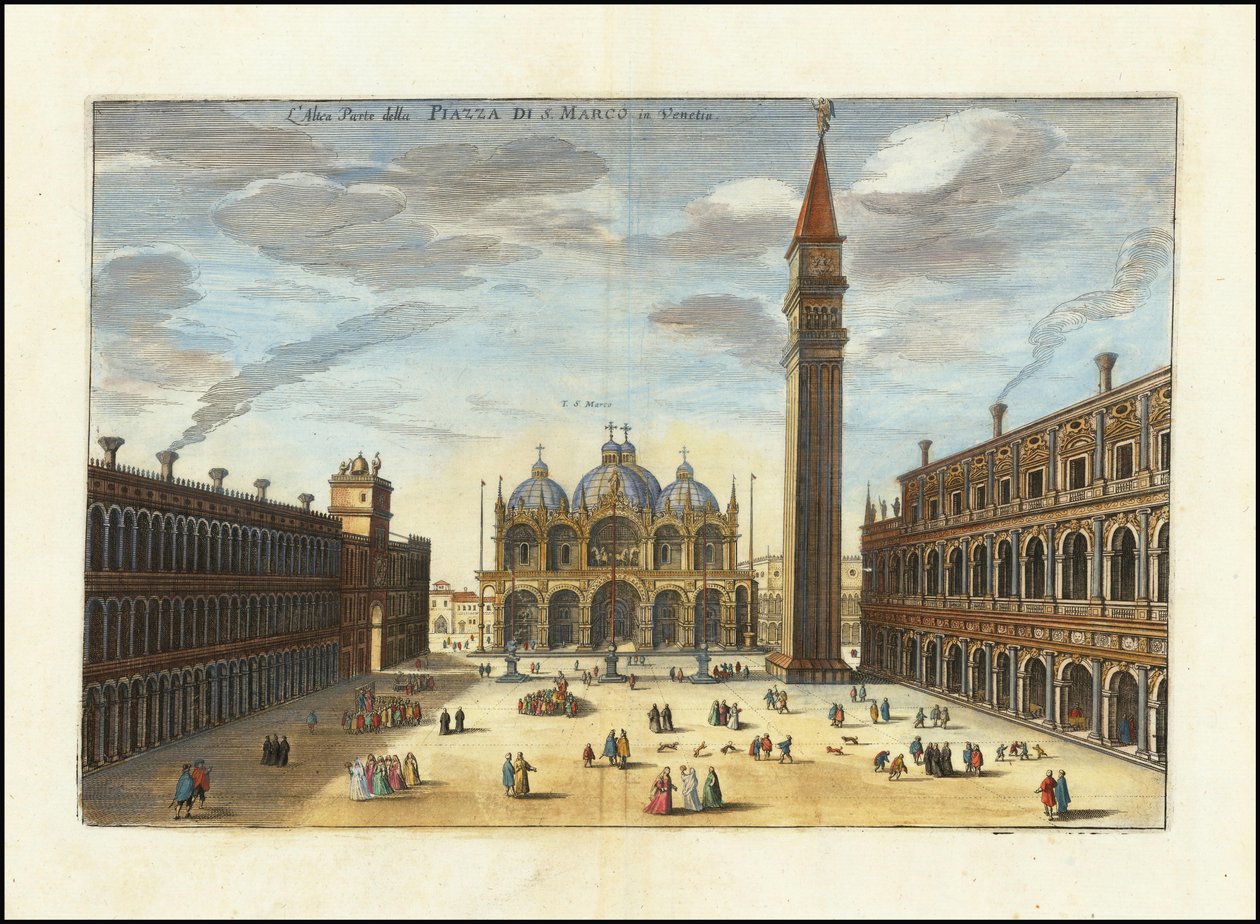 Altea Parte della Piazza S. Marco Di Venetia tér alkotó: Matthaus Merian