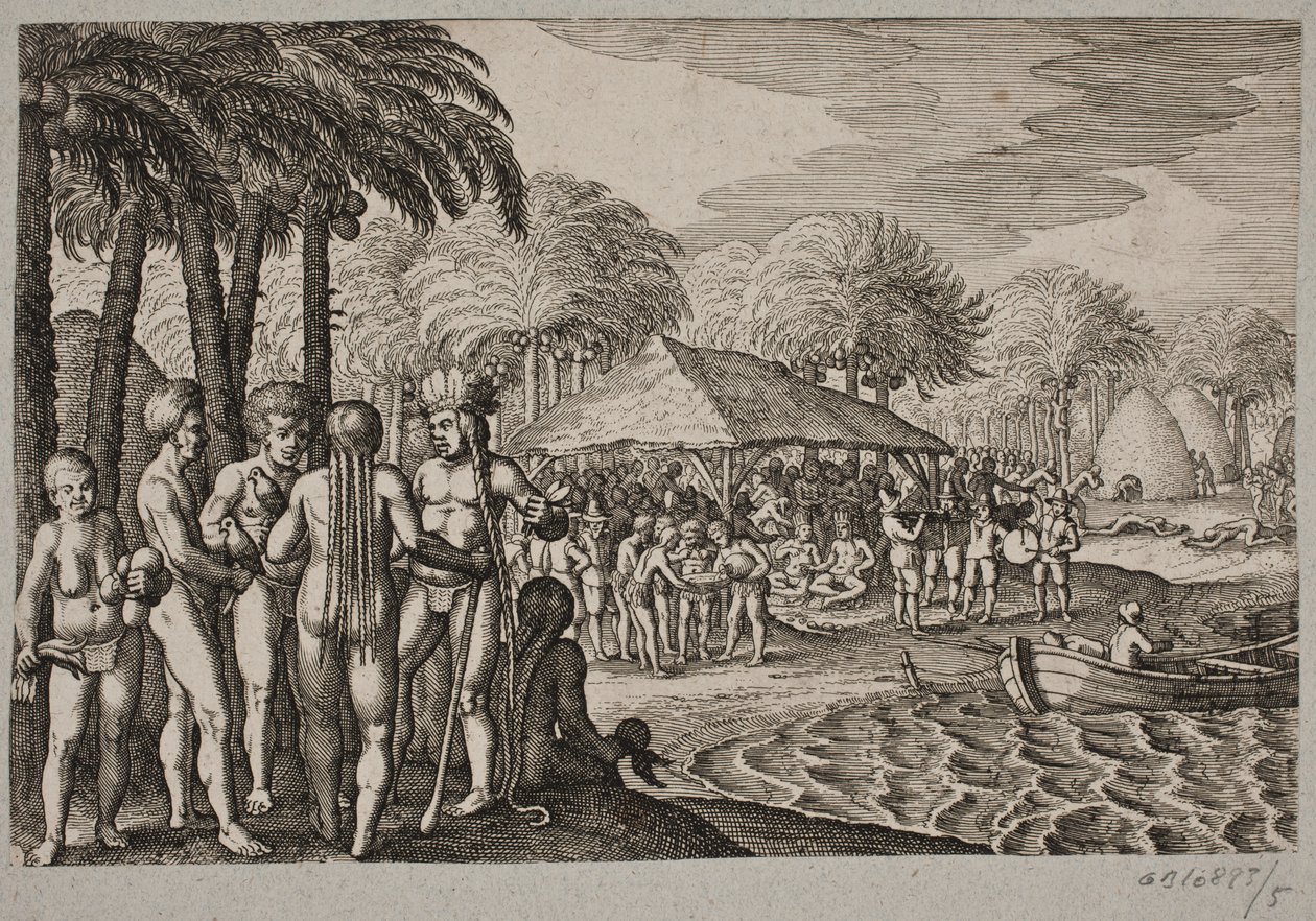 A hollandok fogadtatásáról egy másik szigeten alkotó: Matthäus Merian d.Æ.