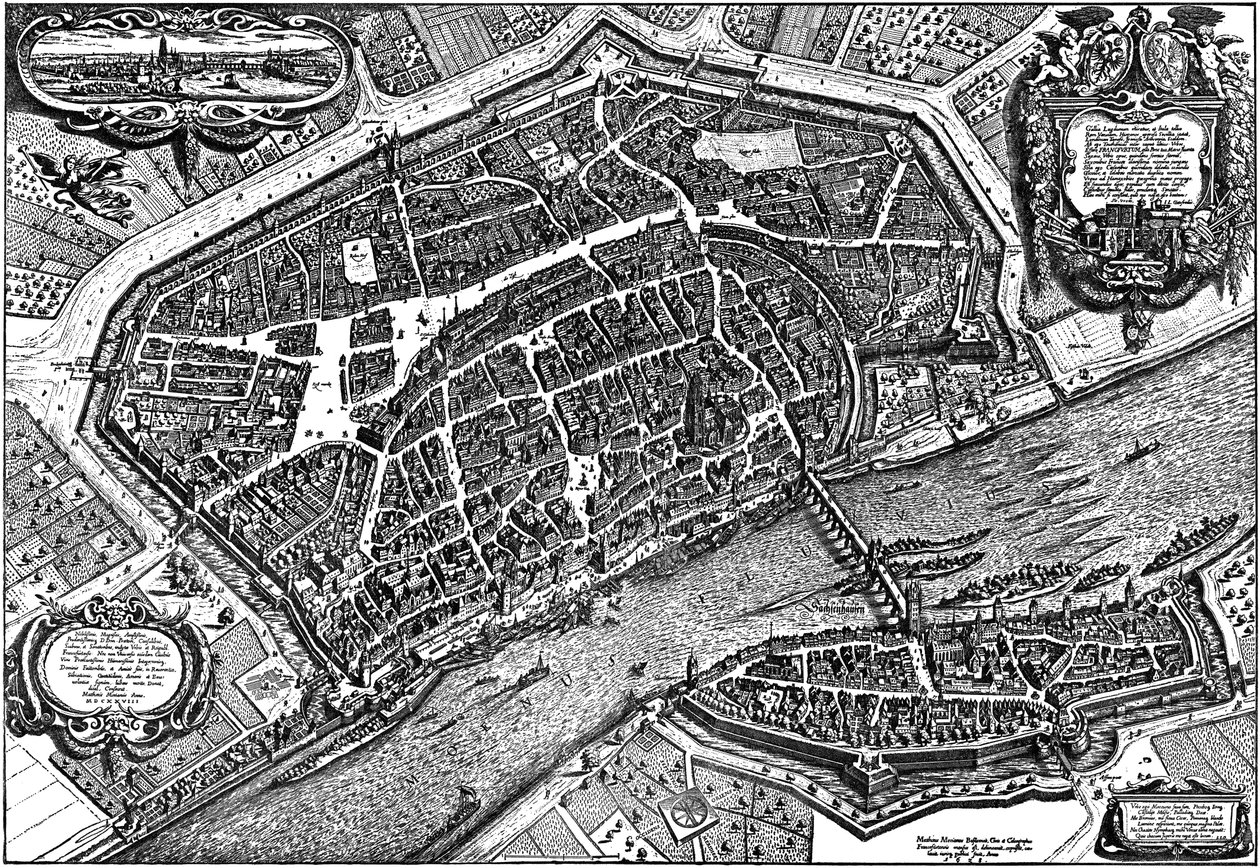Frankfurt am Main, 1628 alkotó: Matthaus the Elder Merian