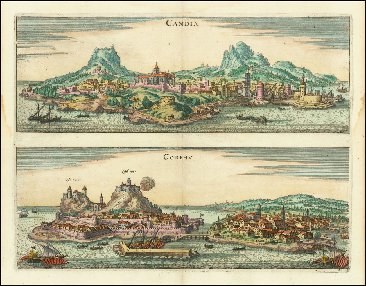 Candia, Corphu alkotó: Matthaus Merian