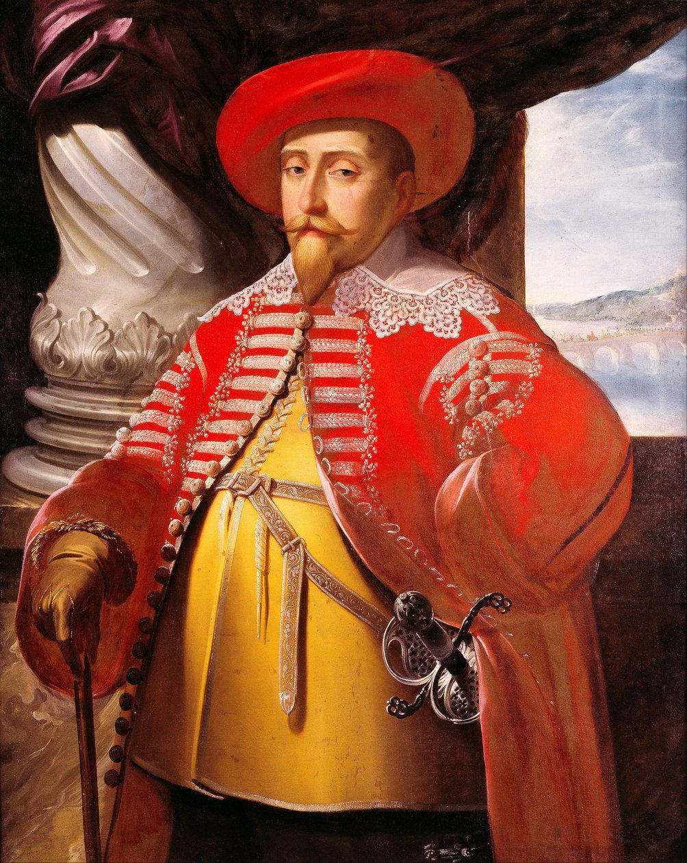 Gustavus Adolphus portréja, 1632 alkotó: Matthaus Merian