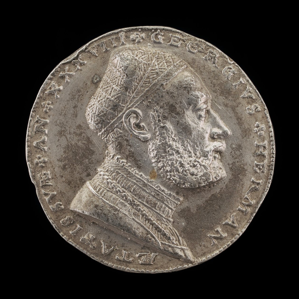Georg Hermann, 1491-1552, német filozófus [előlap], 1529. alkotó: Matthes Gebel