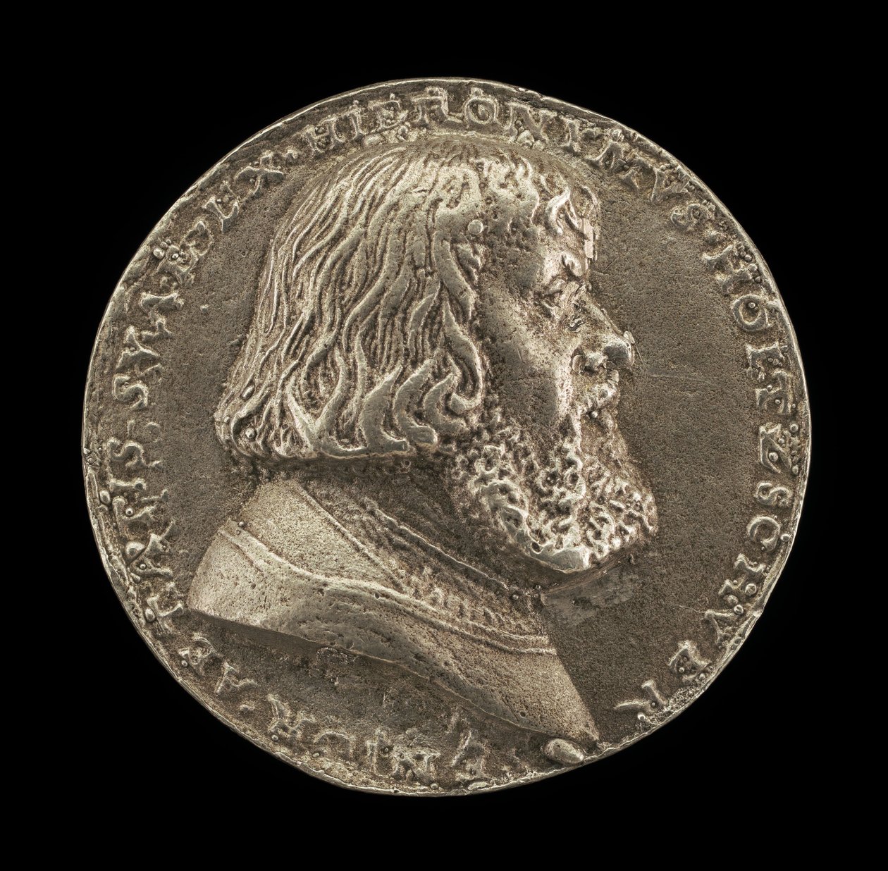 Hieronymus Holzschuher, 1469-1529, nürnbergi patrícius [előlap], 1529. alkotó: Matthes Gebel