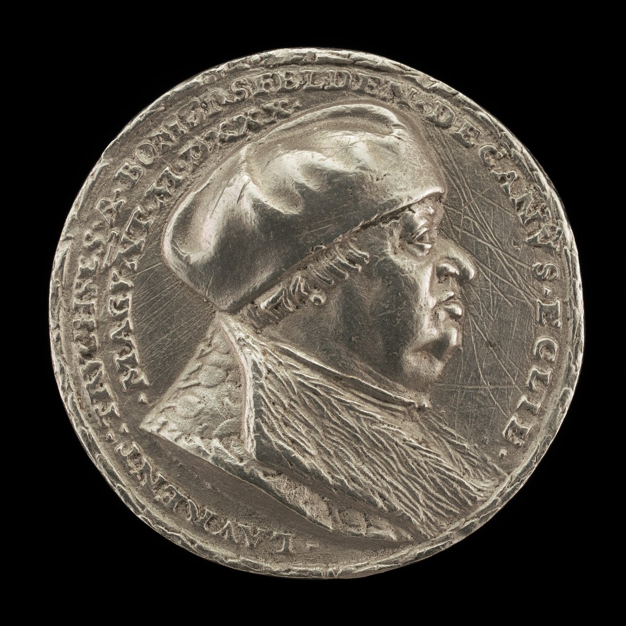 Lorenz Truchsess von Pommersfelden, 1473-1543, a mainzi székesegyház dékánja [előlap]. alkotó: Matthes Gebel