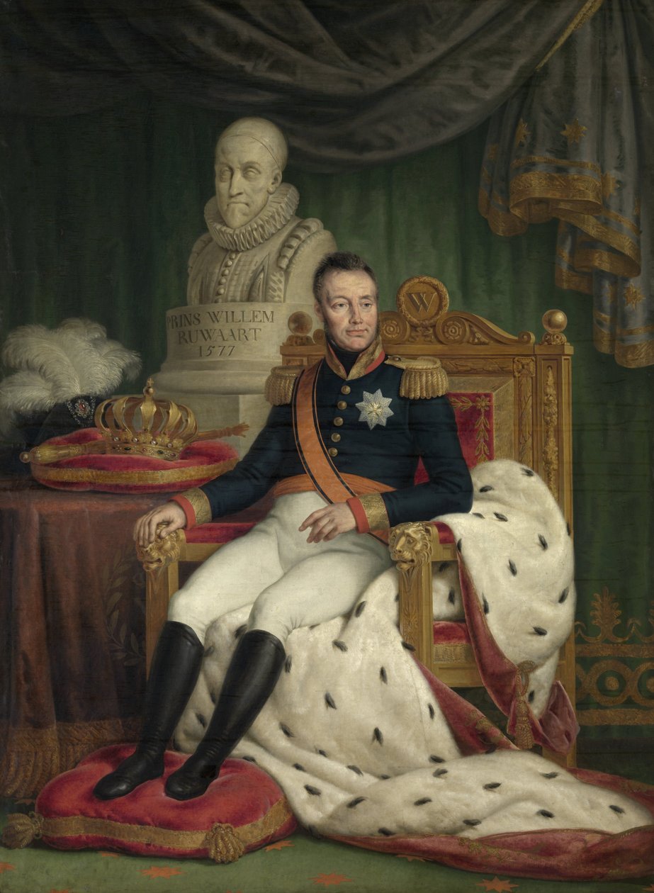 I. Vilmos holland király portréja alkotó: Mattheus Ignatius van Bree