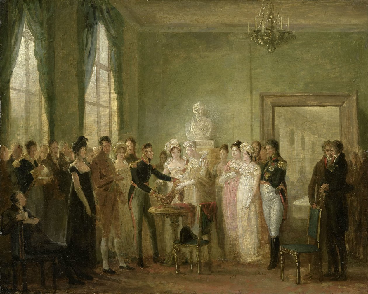 Egy azonosítatlan történelmi téma alkotó: Mattheus Ignatius van Bree