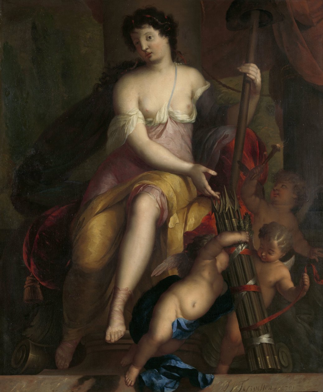 A szabadság allegóriája alkotó: Mattheus Terwesten (signed by artist)