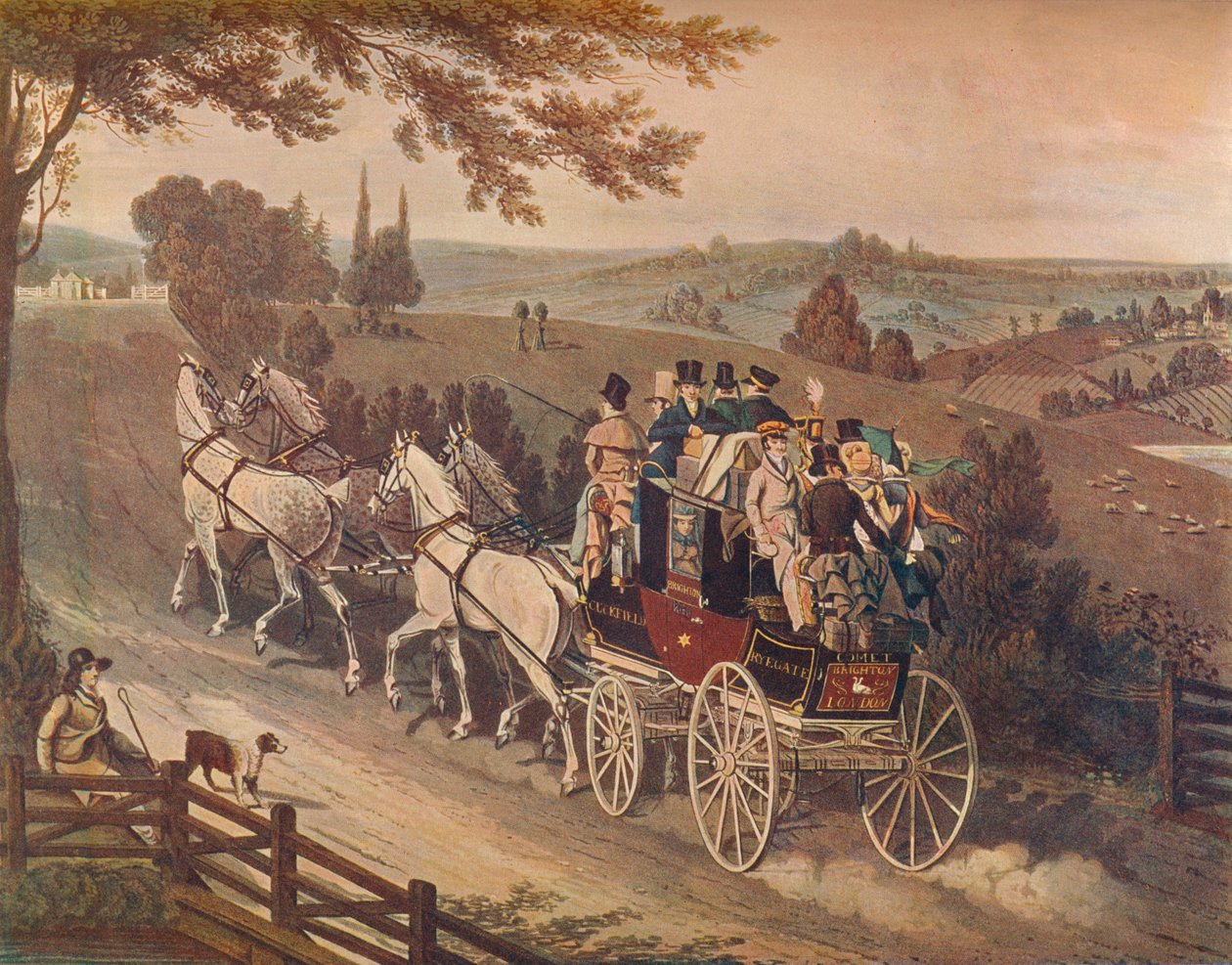 Színpadi edző, 1822 alkotó: Matthew Dubourg