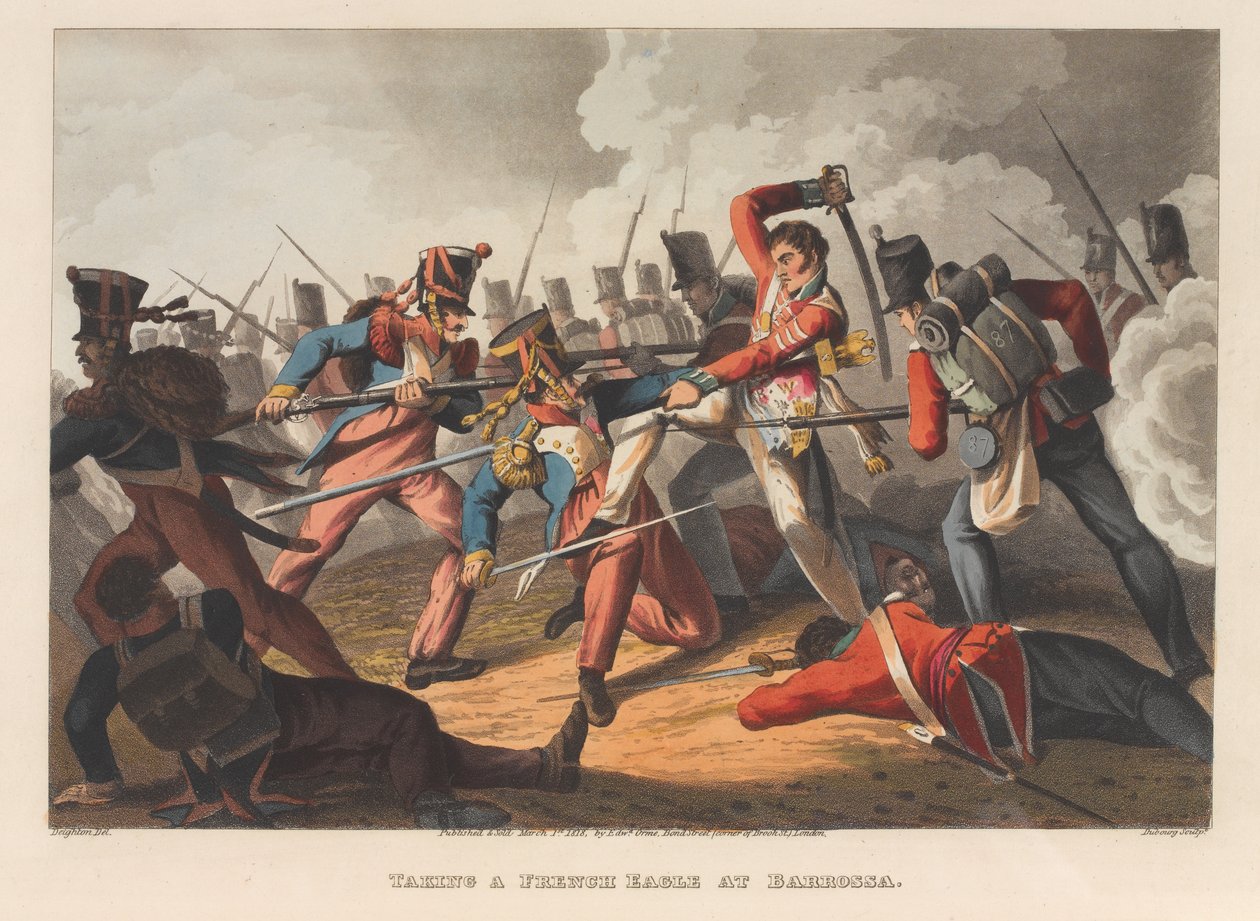 Francia sast fogni Barossában, 1811 alkotó: Matthew Dubourg